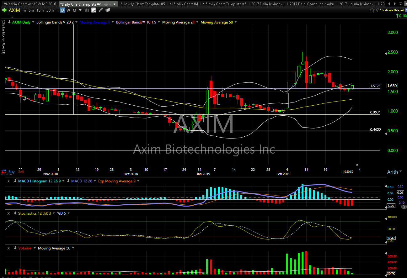 Axim Stock Chart